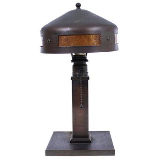 Roycroft Arts & Crafts Hammered Copper Table Lamp