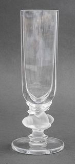 Lalique France 'Cerf' Crystal Vase