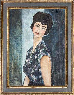 John Haymson Portrait of a Woman Oil on Canvas