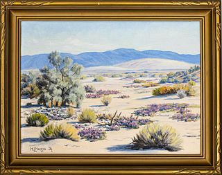H. L. Harris Jr. California Desert Landscape Oil