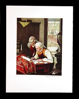 Norman Rockwell - Ye Olde Print Shoppe