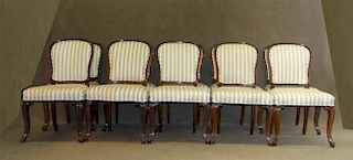 SET OF 10 REGENCY DINING CHAIRS