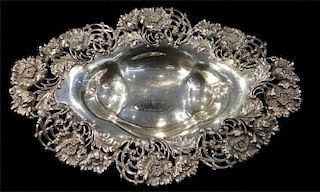 STERLING SILVER 16" BOWL BY THEODORE STARR, NY