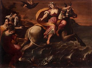 Andalusian school; second half of the XVII century. 
"The abduction of Europe". 
Oil on canvas.