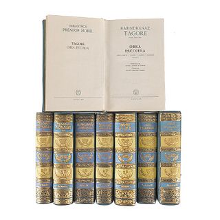 Biblioteca Premios Nobel. España: Ediciones Aguilar, 1956, 1960. -Russell, Bertrand. Obras Escogidas (Premio Nobel 1950). Pzs: 8.