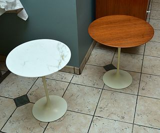 Two Eero Saarinen for Knoll Tulip Side Tables