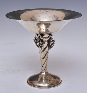 De Matteo Hammered Sterling Silver Compote