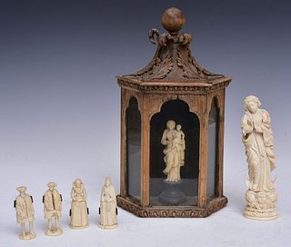 Group European Carved Figures