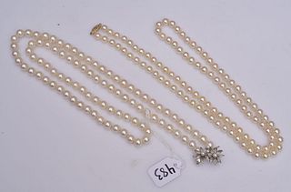 Two Strands of Cultured Pearls