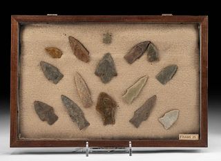 15 Native American Texan Stone Projectile Points