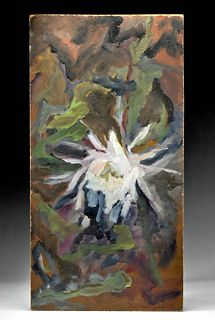 B. Cagiati Draper Painting, Night Blooming Cereus, 1969