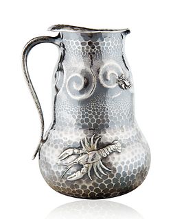 TIFFANY & CO. 1880S 'JAPANESQUE' SILVER PITCHER