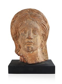 3RD-4TH CENTURY BCE ETRUSCAN VOTIVE HEAD