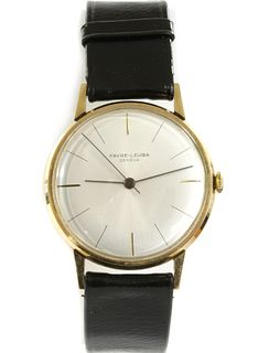 A gentlemen's 9ct gold Favre-Leuba mechanical strap watch,