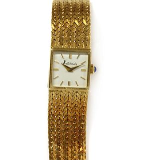 A ladies' 18ct gold Chopard for Kutchinsky mechanical bracelet watch,