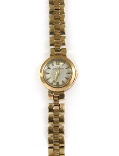 A ladies' 9ct gold Jaeger-LeCoultre mechanical bracelet watch,