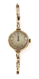 A ladies' 9ct gold Rolex mechanical bracelet watch,