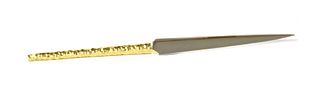 A silver gilt paperknife by Stuart Devlin