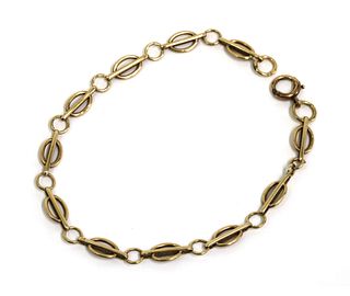A 9ct gold bracelet, by Smith & Pepper,