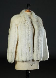 White Fox Short Jacket, size 8, H.- 27 in.