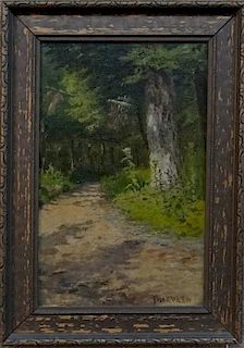 O/BD SGND FRANK WALLER "PATH IN THE CATSKILLS"