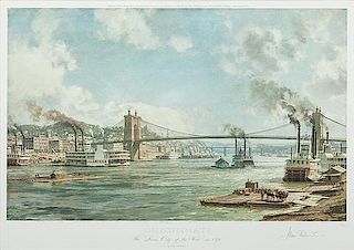 <i>Cincinnati, The Queen City of the West in 1876</i> by John Stobart 