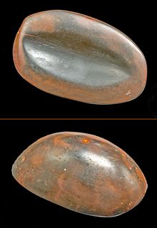Rare Mezcala Stone Female Votive - Stylized Vulva