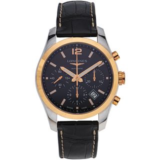 LONGINES CONQUEST CLASSIC CHRONOGRAPH WATCH IN STEEL AND PLATE REF. L2.786.5  Movement: automatic | RELOJ LONGINES CONQUEST CLASSIC CHRONOGRAPH EN ACE