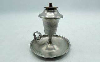Pewter Whale Oil Lamp