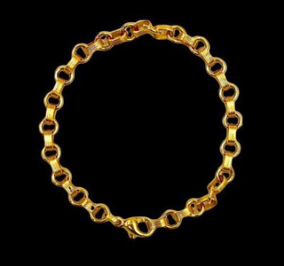 Petite 14K Gold Linked Bracelet