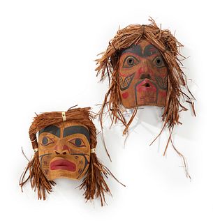 Two Northwest Coast masks