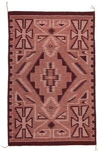 A Navajo regional raised outline rug, by Nancy Shepherd