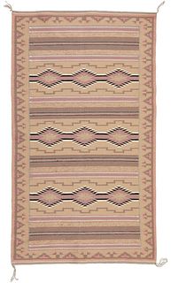 A Navajo Wide Ruins rug, by Sarah Begay