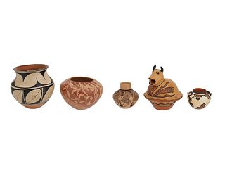 A group of Southwest pottery vessels