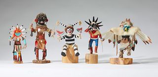 A group of Southwest kachina figures