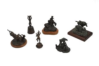 A group of Donald Polland and Bud Boller miniature bronzes