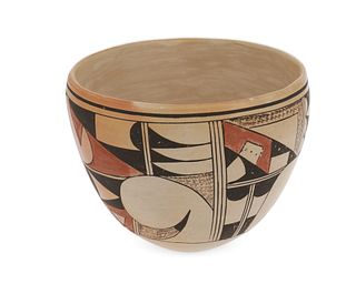 A Hopi pottery bowl