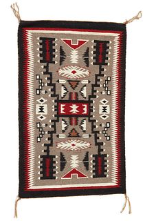 A Navajo regional storm pattern rug