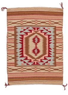 A Navajo textile mat