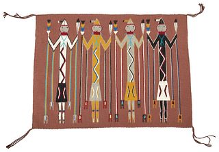 A Navajo Yei weaving, by Zonnie Gilmore
