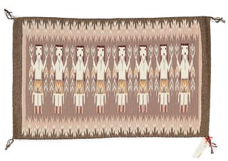 A Navajo Yei weaving, by Rita Totsoni