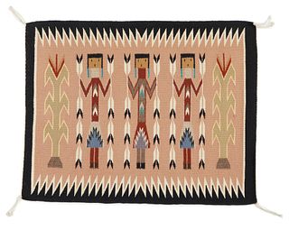 A Navajo Yei weaving, by Louise White