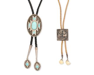 Two Southwest bolo ties