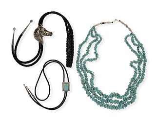 A group of Southwest jewelry