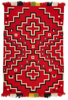 A Navajo Germantown double saddle blanket