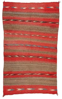 A Navajo double saddle blanket