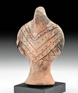 Anatolian Kurusa Terracotta Incised Violin Idol