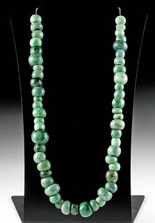 Fabulous Olmec / Proto Maya Jade Bead Necklace