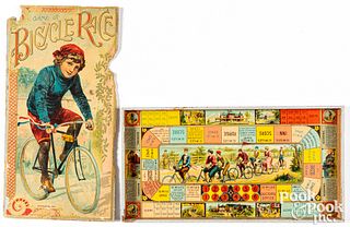 McLoughlin Bros. Game of Bicycle Race board game
