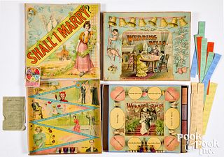Two early matrimony games, early 20th c.
